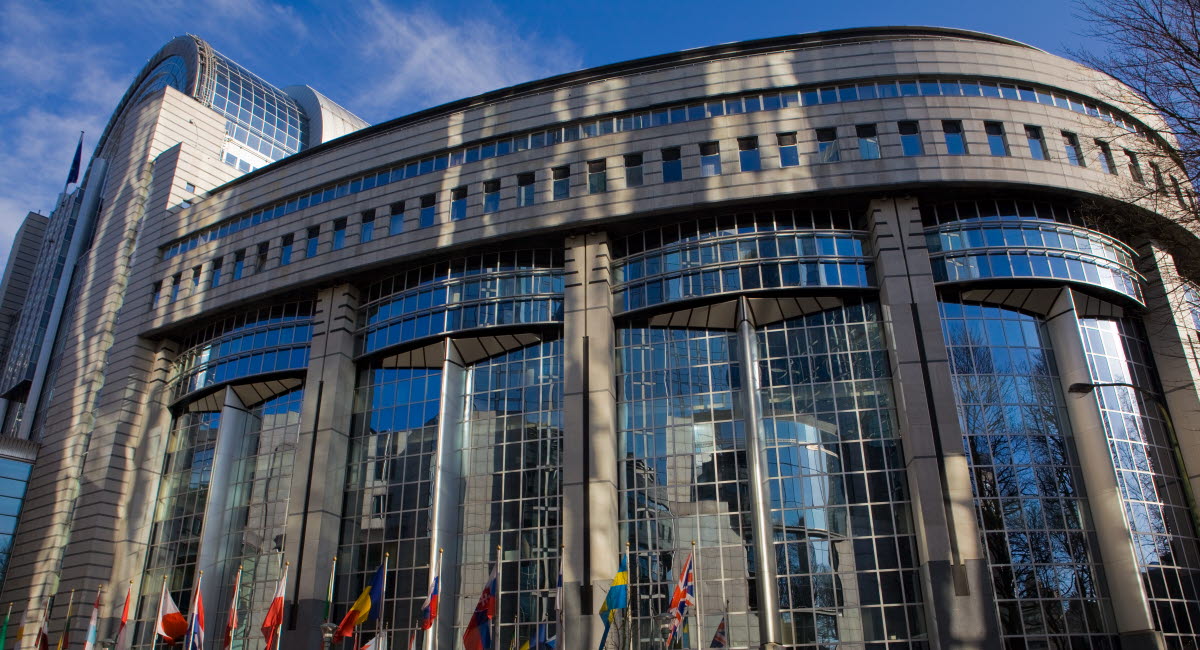 Bild på Europaparlamentet i Bryssel.