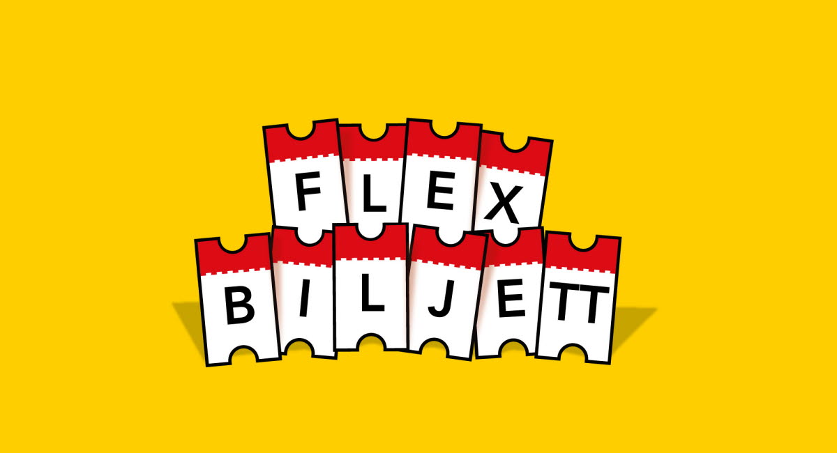 Bild på illustration av flexbiljetten