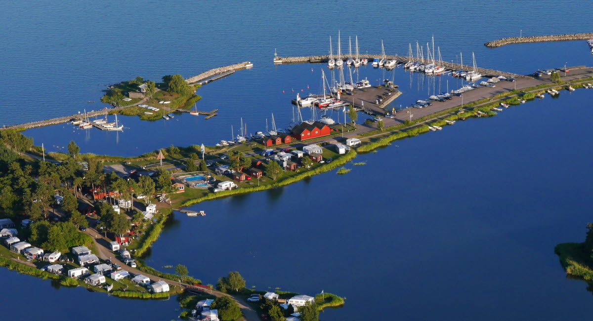 Flygfoto som visar Bergkvara i Torsås kommun från ovan.