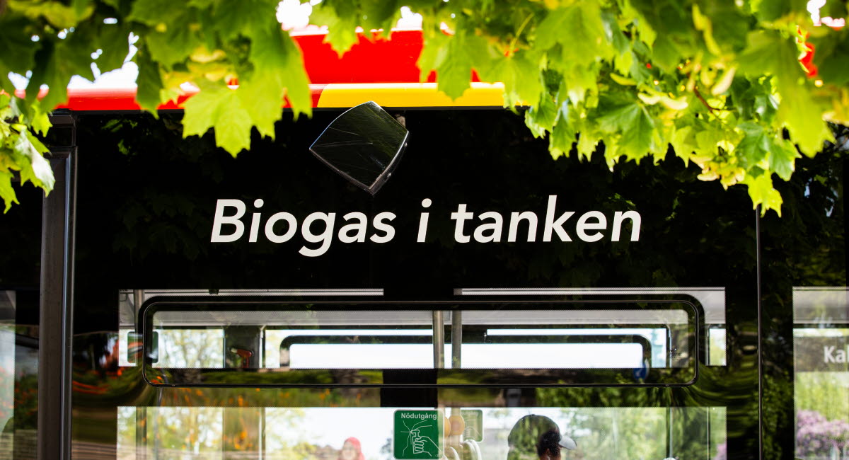 Buss som drivs med biogas